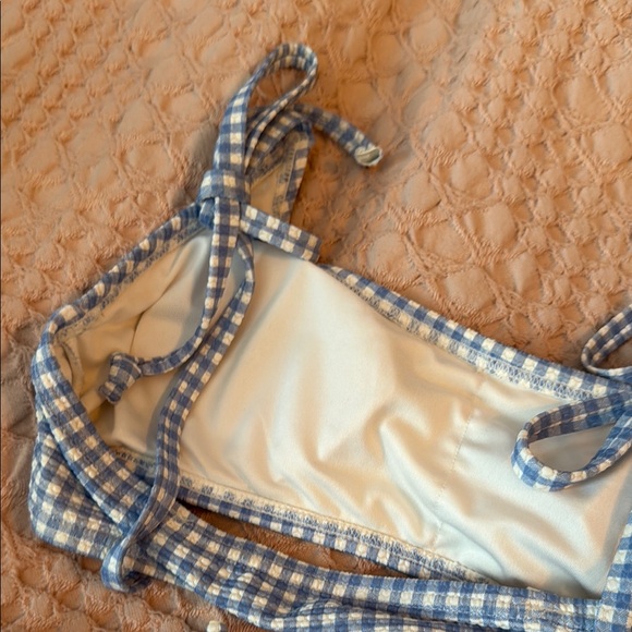 Aeropostale Blue and White Gingham Bikini - Picture 5 of 6